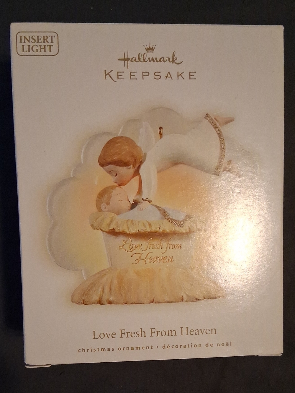 Hallmark Keepsake White and Gold Love Fresh From Heaven Ornament
